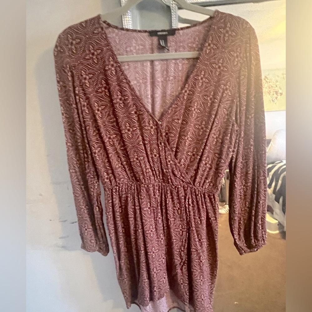 Burgundy fall dress